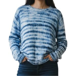 White + Warren Tie- Dye Essential Sweater.Typically Crafted from 100% Cashmere L